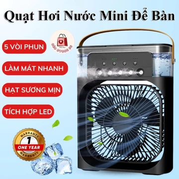 [ Loại 1 ] Quạt điều hòa hơi nước mini công suất 500w, Quạt phun sương mini 3 tốc độ gió làm mát nhanh, Quạt điều hòa ph