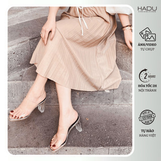 Dép Cao Gót 9P Quai Mika Trong HADU GD59 Hàng Cao Cấp Êm Mềm Sườn 4 Lớp Vững Chắc BH 12 Tháng