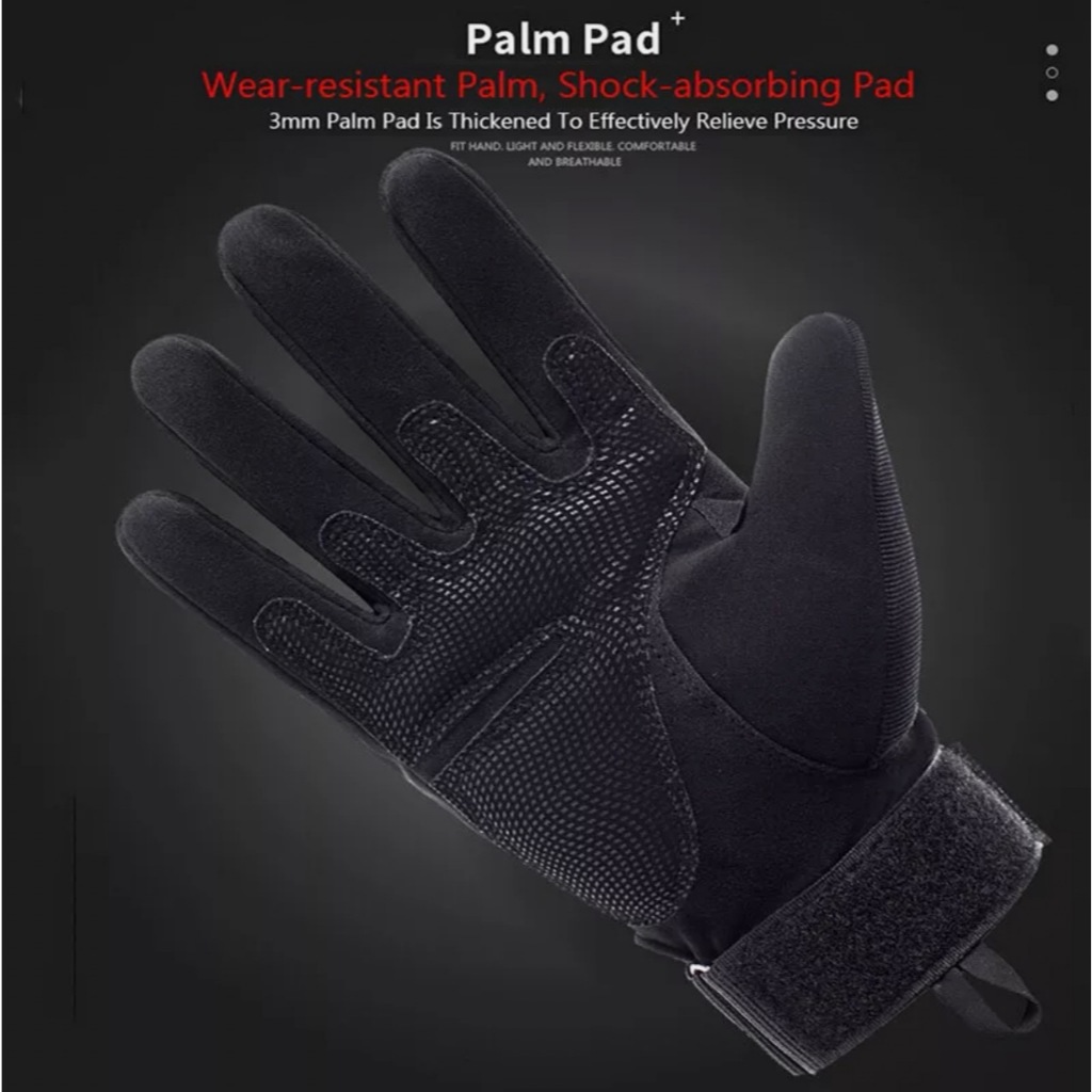 Găng tay chiến thuật chống va đập_Tactical Hard Knuckle Full Finger