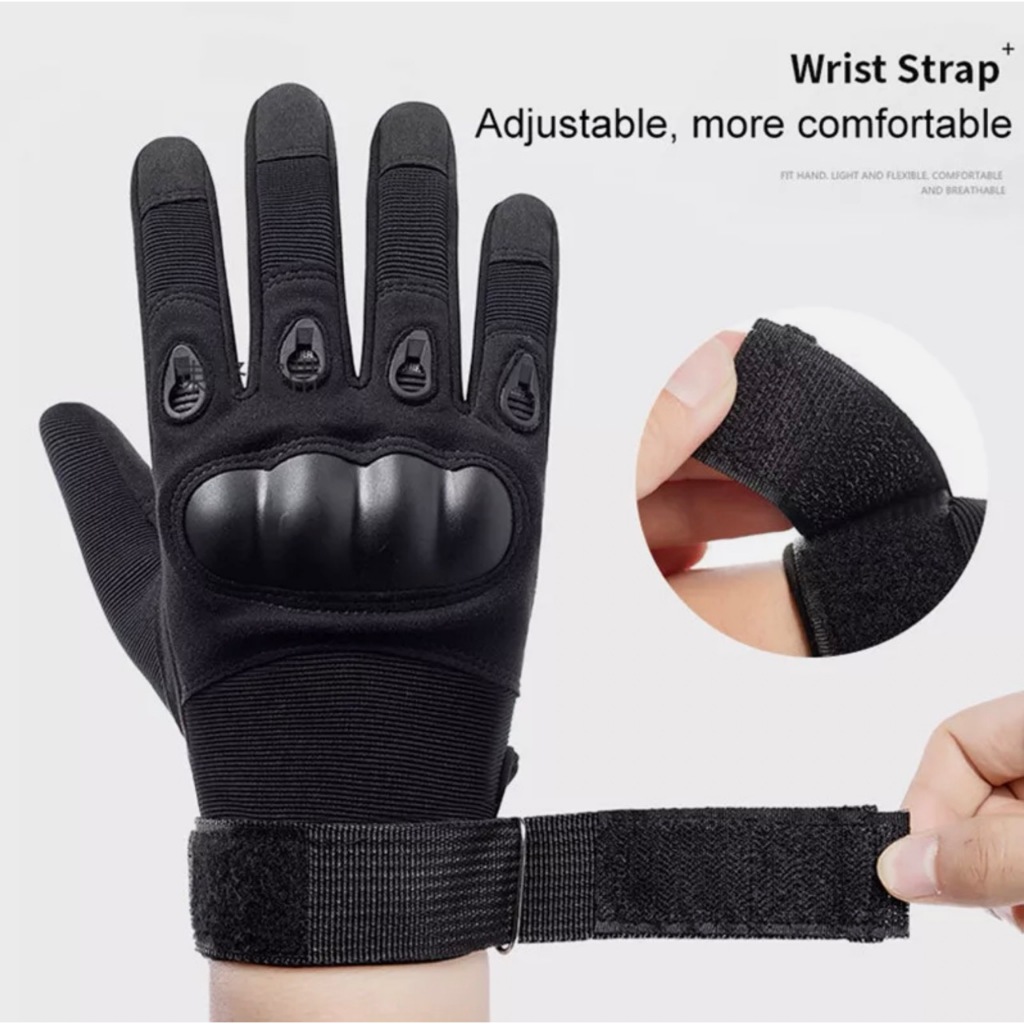 Găng tay chiến thuật chống va đập_Tactical Hard Knuckle Full Finger