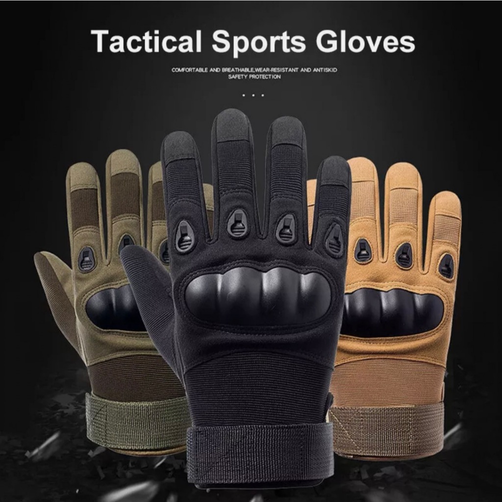 Găng tay chiến thuật chống va đập_Tactical Hard Knuckle Full Finger