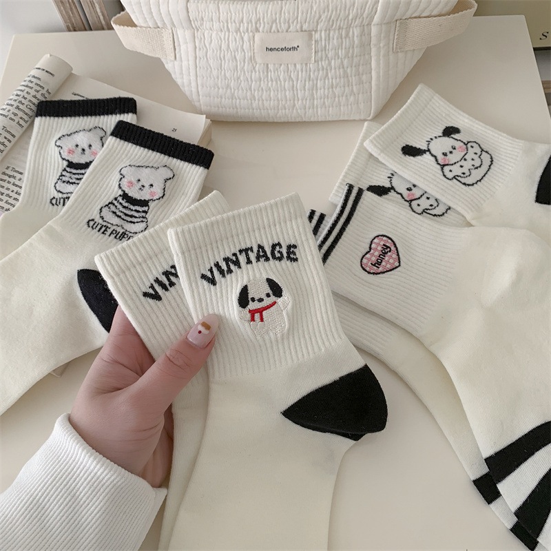 Vớ Tất chữ VINTAGE 97 cổ cao nam nữ phong cách trẻ trung, năng động.