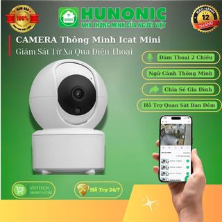 Camera Thông Minh Kết Nối Wifi ICat Mini, Xoay 360 Độ, Hỗ Trợ Quan Sát Trong Đêm