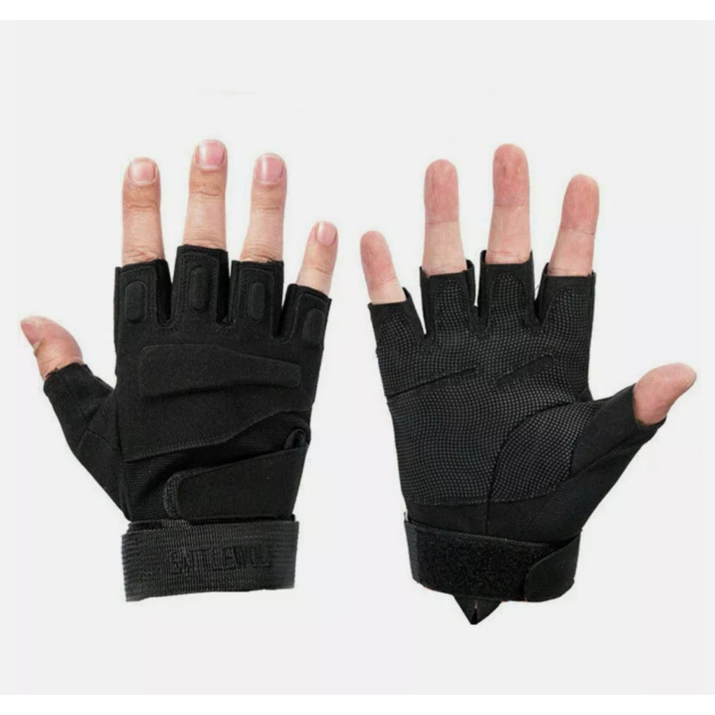 Găng Tay Chiến Thuật Nửa Ngón_Combat Airsoft Half Finger