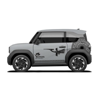 Tem 2 bên Sườn Xe Ô tô VF3 trống đồng, Team Decal Oto, Team Decal Oto-Tem 2 bên sườn Cực Chất, Hàng 3 Lớp Chất Lượng