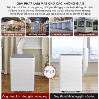 Điều hòa di động Fujihome PAC14 – 14000BTU, 4in1 có kết nối WiFi, làm lạnh nhanh - Bảo Hành 24 tháng