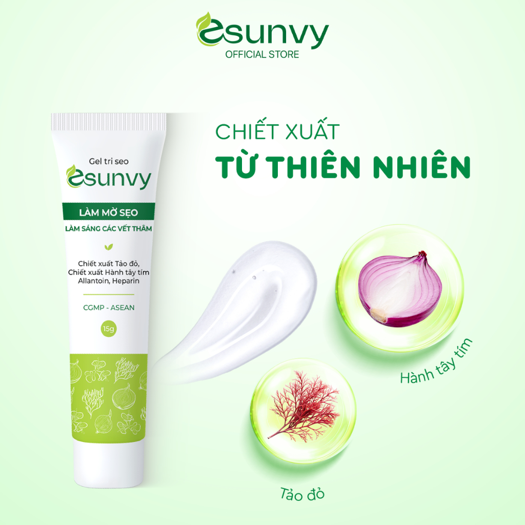 Ảnh Gel Tri Seo Esunvy Thành Phần Tự Nhiên Làm Sáng Các Vết Thâm, Cải Thiện Da Giúp Giữ Ẩm Tuýp 15g TMP015 2