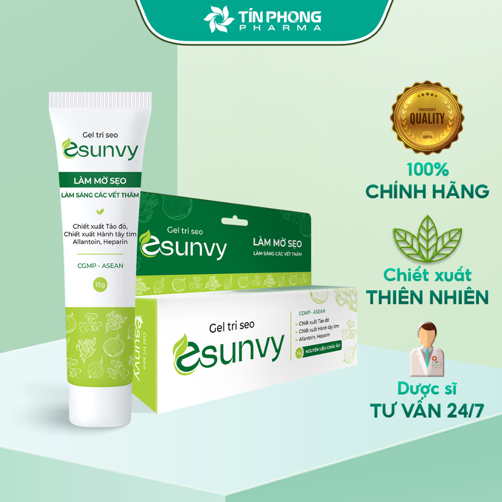 Ảnh Gel Tri Seo Esunvy Thành Phần Tự Nhiên Làm Sáng Các Vết Thâm, Cải Thiện Da Giúp Giữ Ẩm Tuýp 15g TMP015 1