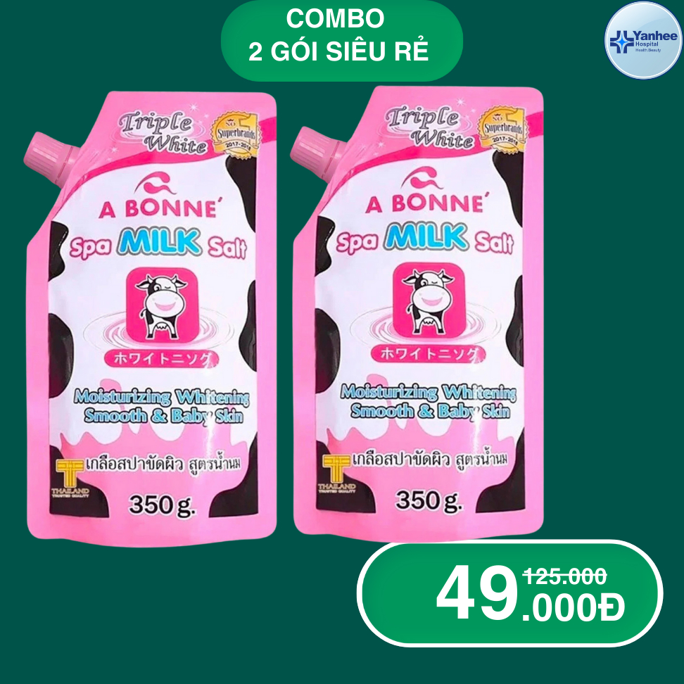 Muối tắm sữa bò tẩy tế bào chết A Bonne Spa Milk Salt Thái Lan 350gr