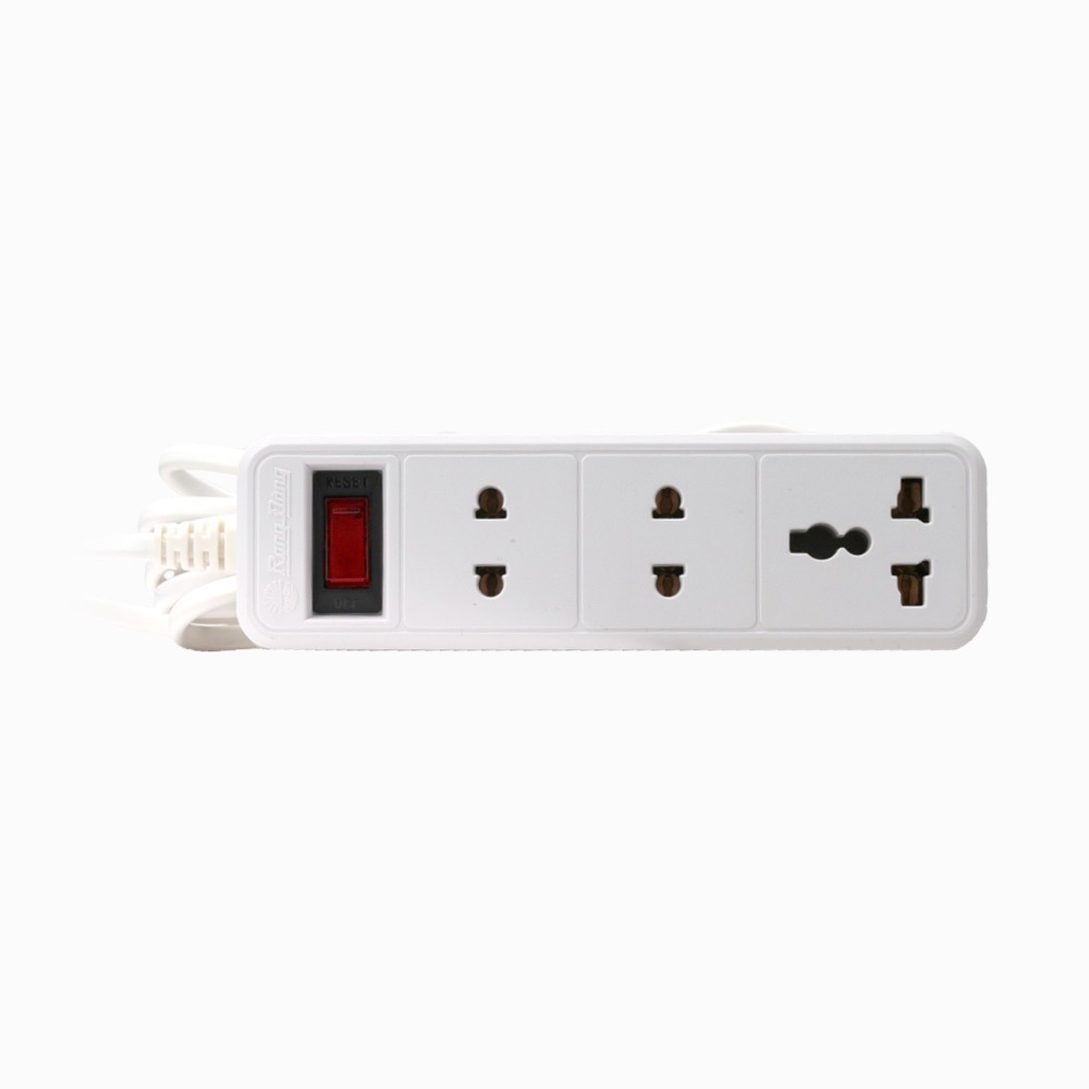 Ổ Cắm Điện 3 Cổng Rạng Đông OC05 - Tự Động Ngắt Khi Quá Tải, An Toàn và Tiện Lợi Cho Gia Đình