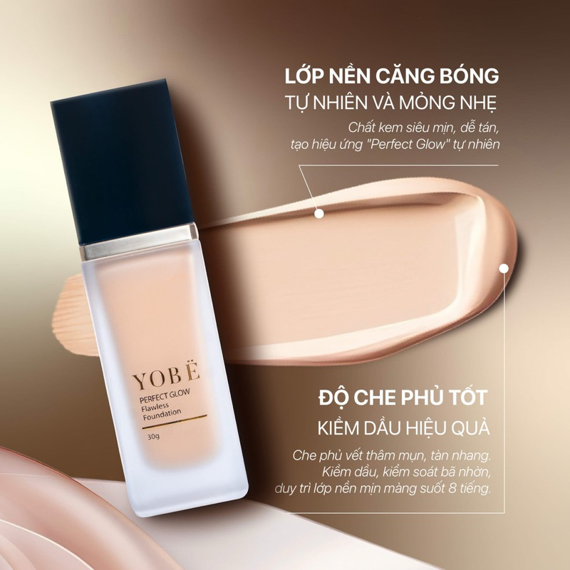 Kem Nền Yobe - Perfect Glow Flawless Foundation [ Chính Hãng ]