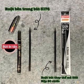 12 Chiếc Bút Bi Nước 3176 Có Đầu Tẩy (Xoá Được Mực) Cao Cấp GP3176