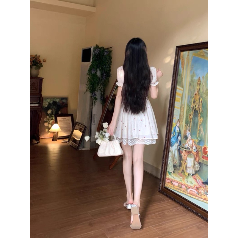 Váy Xoè Tiểu Thư Phong Cách Nàng Thơ Dịu Dàng Nữ Tính- Memeboutique- [TLV17]