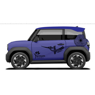 Tem 2 bên Sườn Xe Ô tô VF3 trống đồng, Team Decal Oto, Team Decal Oto-Tem 2 bên sườn Cực Chất, Hàng 3 Lớp Chất Lượngg