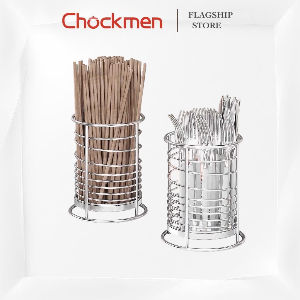 Ống Đũa KINSGEM by Chockmen Inox Cao Cấp Ống Đựng Đũa Thìa Muỗng Giỏ Đũa Thoát Nước Kệ Đựng Đũa Thìa
