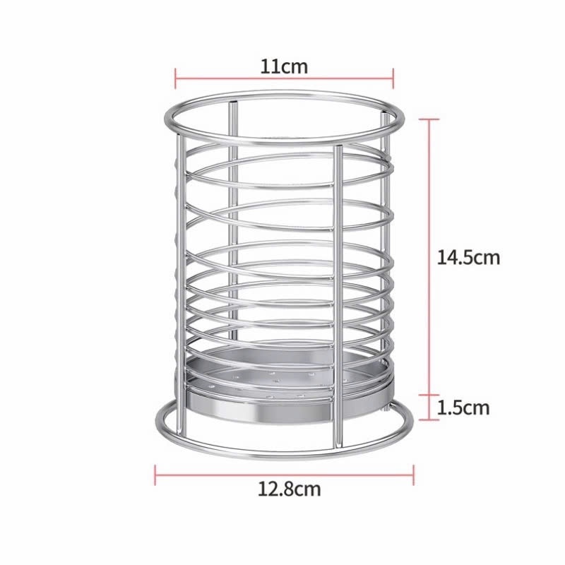 Ống Đũa KINSGEM by Chockmen Inox Cao Cấp Ống Đựng Đũa Thìa Muỗng Giỏ Đũa Thoát Nước Kệ Đựng Đũa Thìa