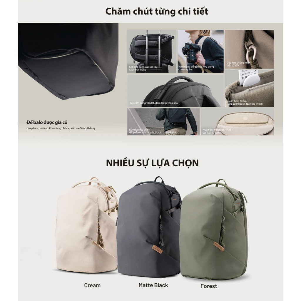 Balo máy ảnh PGYTECH OneGo Lite Backpack 16L/22L - Hàng chính hãng | BigBuy360 - bigbuy360.vn