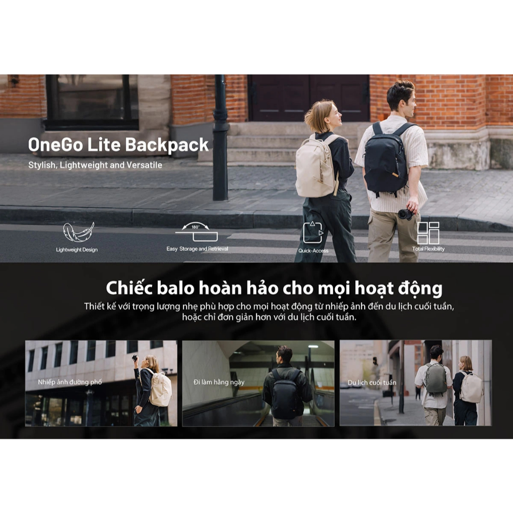Balo máy ảnh PGYTECH OneGo Lite Backpack 16L/22L - Hàng chính hãng | BigBuy360 - bigbuy360.vn
