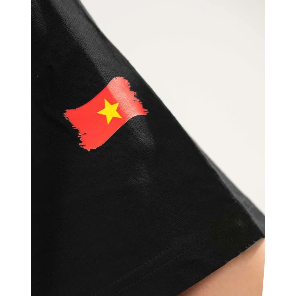 Áo thun nam nữ in hình LÁ CỜ VIỆT NAM CỜ TAY chất liệu vải cotton thoáng mát TA226