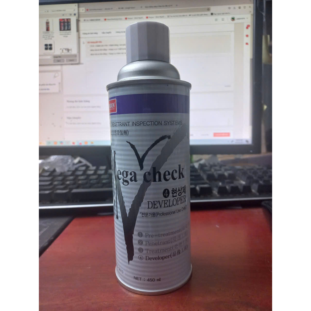 CHẤT HIỆN VẾT NỨT LỖI MỐI HÀN MEGACHECK DEVELOPER, 450ml, NABAKEM, giá ...