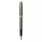 Bút bi, bút ký cao cấp Paker Sonnet, thân xám mới, mạ vàng 18K, có túi giấy quà tặng — ảnh 3