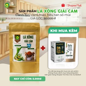 Lá Xông Giải Cảm Sunbeleaf - Thảo Dược Xông Hơi, Giải Cảm,Tắm Hoặc Xông Đều Được