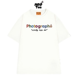 Áo Thun Hài Hước NGỐ TEE Photographer - Nhiếp Ảnh Da, Áo Vớ Vẩn Chất Vải Cotton 75 Form Rộng