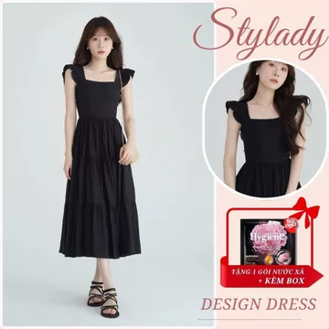 Đầm hai dây cánh tiên StyLady, Đầm xòe, Đầm nữ, Đầm dạo phố, Đầm thiết kế