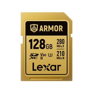 Thẻ nhớ Lexar ARMOR GOLD SDXC UHS-II thép không gỉ, chống nước, chống sốc, siêu bền