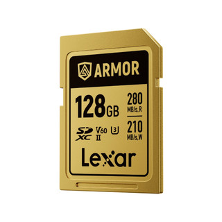 Thẻ nhớ Lexar ARMOR GOLD SDXC UHS-II thép không gỉ, chống nước, chống sốc, siêu bền