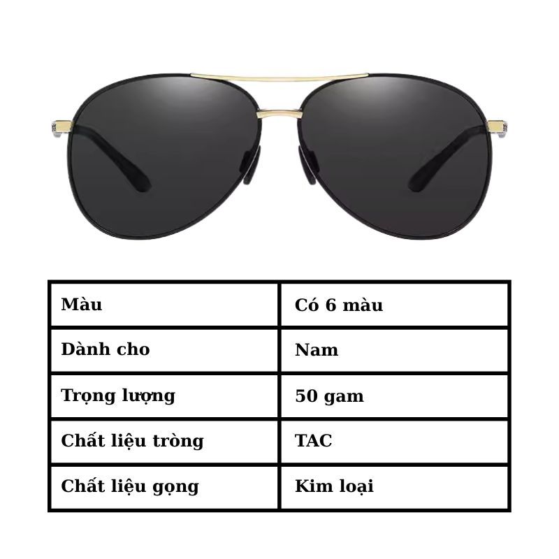 Ảnh Kính Mát Nam Cao Cấp AORON Tròng Mắt Polaroid Chống Chói Lóa Và Tia UV Cực Tím Đẳng Cấp Nam Tính Cực Chất AK124 3