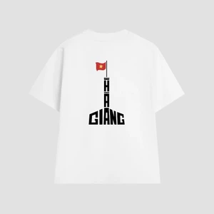 Áo thun unisex in SHAPE OF VIETNAM HÌNH HÀ GIANG áo phông cổ tròn chất Cotton mềm mịn co dãn thoáng mát TA090