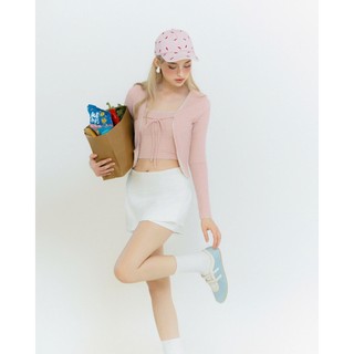 Set áo kiểu 2 món EAGER tay dài phối ren