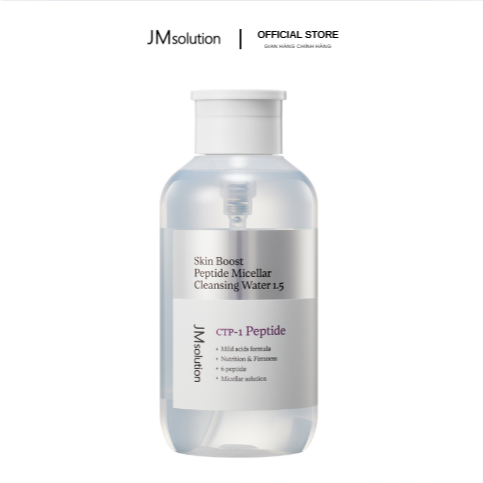 JMsolution Nước Tẩy Trang Chuyên Sâu Skin Boost  Micellar Cleansing Water 1.5 500ml