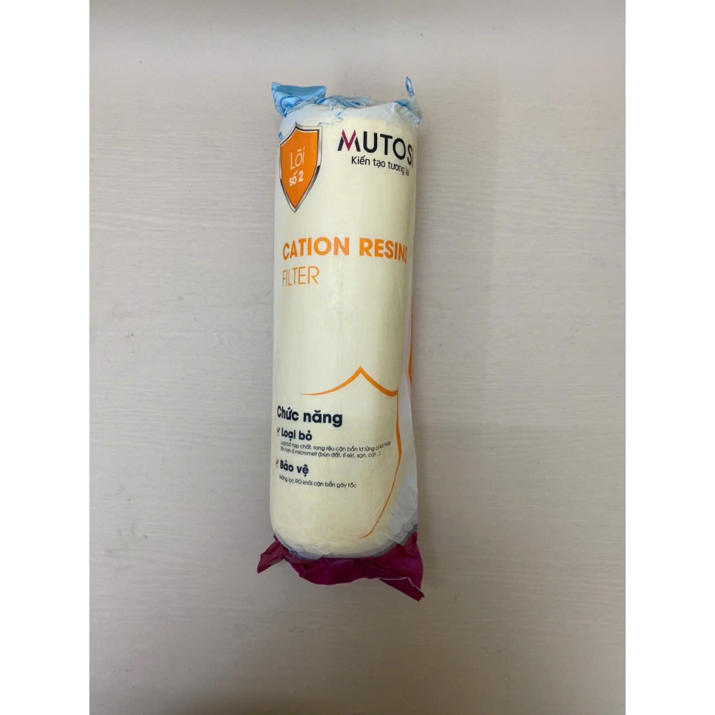 Combo Thô Mutosi Cation Dùng Cho Nước Đầu Nguồn Nhiễm Đá Vôi Và Nước Giếng Dạng Cốc Lọc 10inch