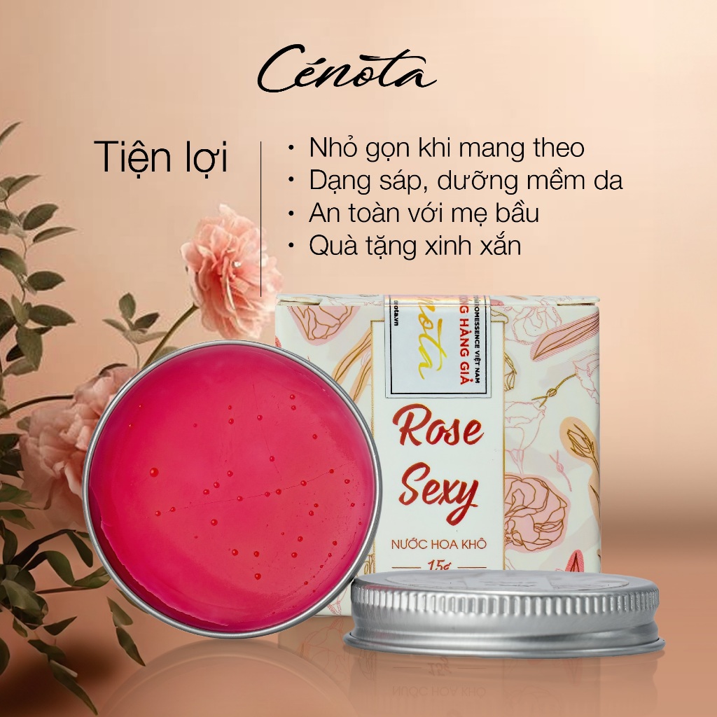 Ảnh Nước Hoa Khô Cenota Rose Sexy Khiêu Khích Gợi Cảm 15gr 3