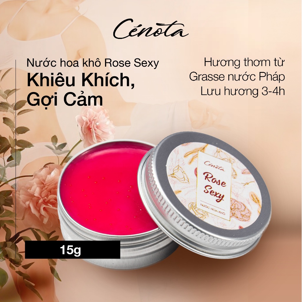 Ảnh Nước Hoa Khô Cenota Rose Sexy Khiêu Khích Gợi Cảm 15gr 1