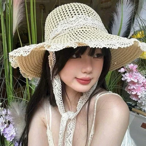 MŨ CÓI ĐI BIỂN VIỀN REN RỘNG VÀNH SIÊU NỮ TÍNH