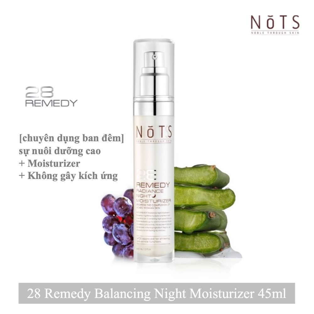 Sữa Dưỡng Ẩm Ban Đêm NoTS 28Remedy Radiance Night Moisturizer 45ml