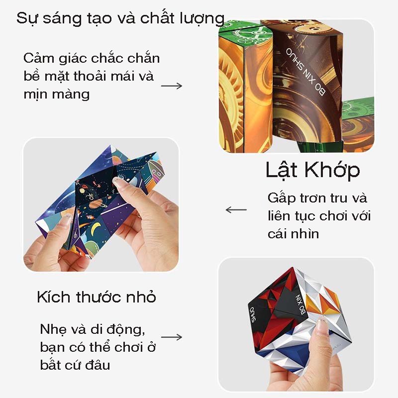 Combo 6 Khối Rubik Biến Thể Thế Hệ Mới - Cho Bé Thỏa Sức Sáng Tạo, Rèn Luyện Trí Tuệ