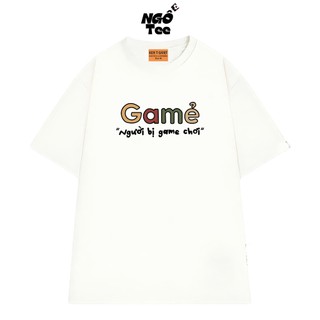 Áo Thun NGỐ TEE Cho Các Bạn Gamer - Người Bị Game Chơi, Áo Vớ Vẩn Hài Hước Vải Cotton 75 Thoáng Mát