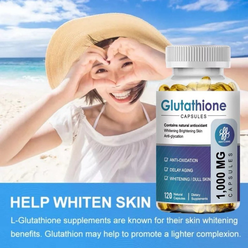 IMATCHME Glutathione Viên hỗ trợ làm trắng, mờ thâm nám, đẹp da, tăng cường đề kháng