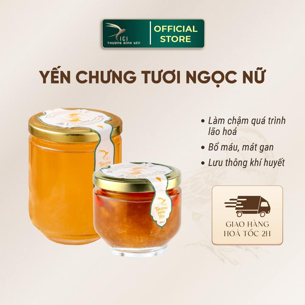 Ảnh Hũ Yến Chưng Tươi 120ml Yền Sào CiCi Thượng Đỉnh Yến Nguyên Chất Yến Sào Khánh Hòa Sợi Chưng Nóng Yến Chưng Tươi Yến 2