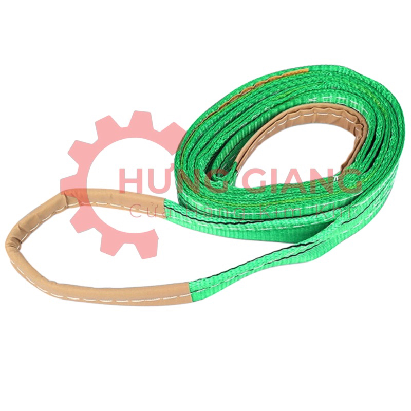 Dây cáp vải cẩu hàng, dây đai cẩu 2 tấn bản 50mm chuyên kéo tời hàng hoá
