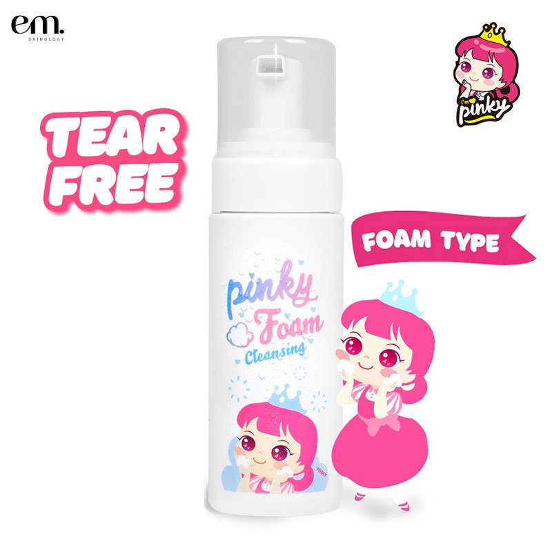 Sữa Rửa Mặt Dạng Bọt PINKY Hàn Quốc Làm Sạch Dịu Nhẹ Cho Bé Từ 2 Tuổi [ORGANIC] | PINKY Hàn Quốc