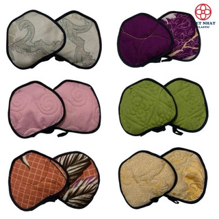 Lót tay nhấc xoong nồi chịu nhiệt xinh xắn, Set 2 miếng vải lót tay chống nóng nhà bếp