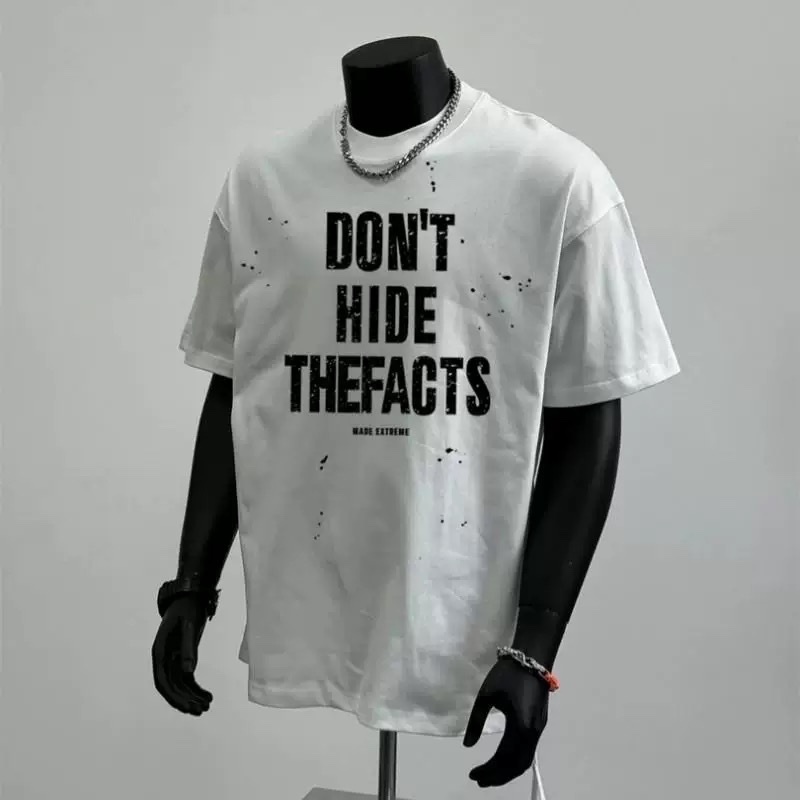 Áo thun Stee Cổ tròn DON'T HIDE THEFACTS Localbrand ICVCVNI Unisex Menwear Cotton