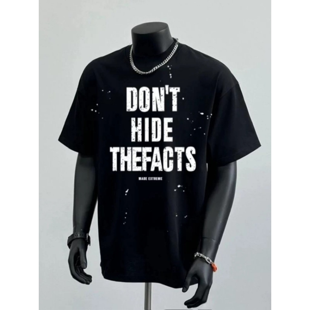 Áo thun Stee Cổ tròn DON'T HIDE THEFACTS Localbrand ICVCVNI Unisex Menwear Cotton
