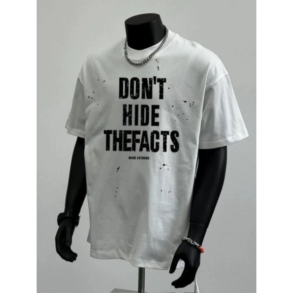 Áo thun Stee Cổ tròn DON'T HIDE THEFACTS Localbrand ICVCVNI Unisex Menwear Cotton