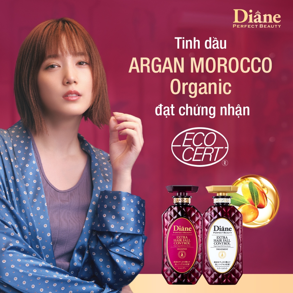Ảnh Bộ dầu gội xả giảm rụng tóc đến 96% phục hồi khô xơ hư tổn Moist Diane Extra Hair Fall Control 2